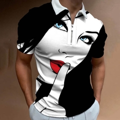 Camiseta Polo com Ziper Sawig na internet