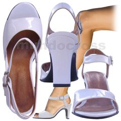 Novias !! Talle Grande Bellísimas Sandalias Blancas 41 Al 46 - comprar online