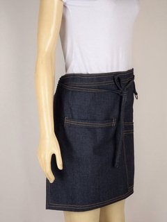 Avental Jeans Bolso Diagonal