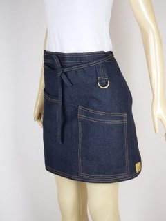 Avental Jeans Bolso Diagonal