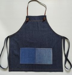 Avental Jeans Bolso Customizado