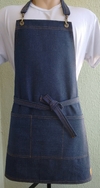 Avental Jeans Azul Mix