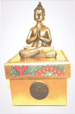 Caixa Buda Meditando