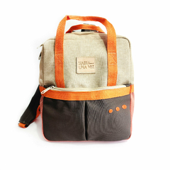 Morral Pepe grillo marfil y coral - comprar online