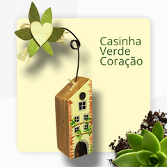 Casinha Verde Coração - Home Decor Home