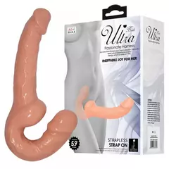 PÊNIS COM PLUG VAGINAL E ANAL STRAPLESS