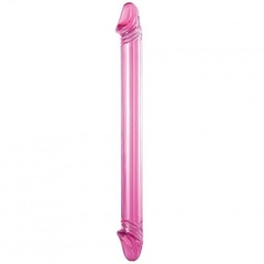 Pênis Duplo Ou Dildo De Vidro Glass Pink Icicles