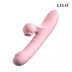 VIBRADOR PONTO G E CLITÓRIS COM VAI E VEM E SUCÇÃO - comprar online