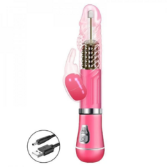 VIBRADOR RABBIT ROTATIVO COELHO 3 RECARREGÁVEL 9 MODOS