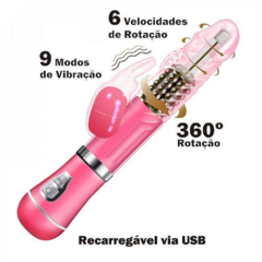 VIBRADOR RABBIT ROTATIVO COELHO 3 RECARREGÁVEL 9 MODOS na internet