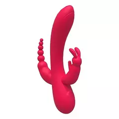 Vibrador Triplo 3 em 1 com 10 Modos de Vibração Recarregável - comprar online