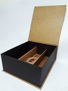 Caixa 18x21x8 para Mini Champanhe e 2 Taças, Rústica - comprar online