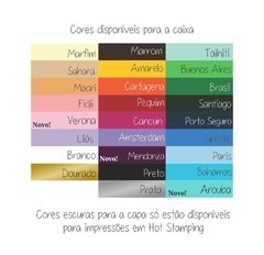 Caixa 20X20X10 com placa e hot stamping na internet
