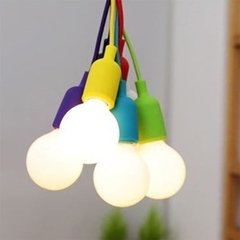 Portalámparas Silicona E27 Colores + Lampara LED - comprar online