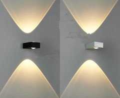 Aplique bidireccional aluminio LED INTEGRADO 7w con lente - tienda online