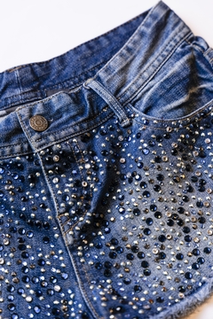 SHORT AZUL STRASS Y TACHAS ARMANI EXCHANGE - The Vintage Hole