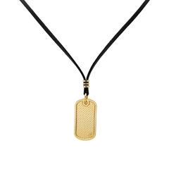 Colar Couro DogTag One