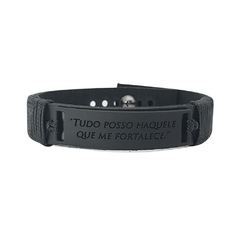 Pulseira Tudo Posso Preto - comprar online