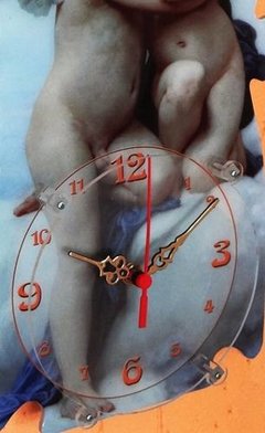 Relógio Arte 002 - Lamour Et Psyche Enfants - Acrílico Com R - loja online