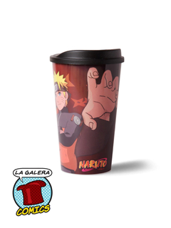 VASO CON TAPA PLASTICO - NARUTO - comprar online