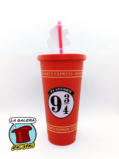 VASO CON SORBETE HARRY POTTER PLATAFORMA 9 3/4