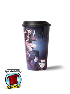 VASO CON TAPA PLASTICO - DEMON SLAYER PERSONAJES PRINCIPALES - comprar online