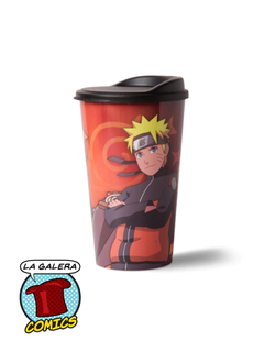 VASO CON TAPA PLASTICO - NARUTO en internet