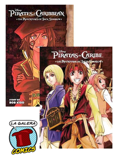 DISNEY MANGA PIRATAS DEL CARIBE 1 y 2 LAS AVENTURAS DE JACK SPARROW - PACK SE VENDEN JUNTOS