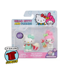 HELLO KITTY & MY MELODY - PACK DE DOS FIGURAS HELLO KITTY & FRIENDS