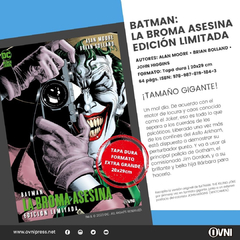 BATMAN: LA BROMA ASESINA EDICIÓN LIMITADA (TAPA DURA) - comprar online