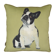 Capa para Almofada Estampada Cães & Gatos - Bulldog - 50x50cm - comprar online