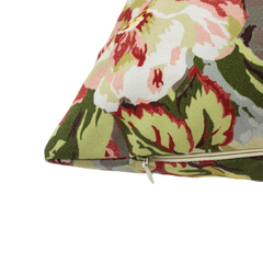 Capa para Almofada Área Externa em Acrílico - Capri Floral Vermelho - 50x50cm - comprar online
