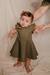 Vestido Infantil Aurora Linho Lilás - comprar online
