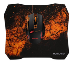 Mouse Gamer 3200DPI Combo Mouse Pad QuickFire Multilaser - MO256 na internet