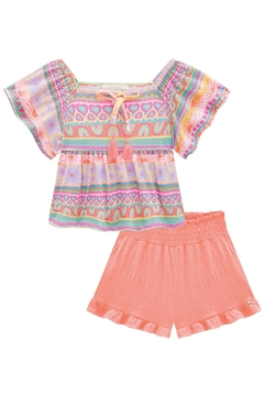 CONJUNTO BATA E SHORT VERÃO INFANTI