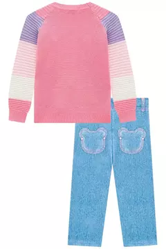 BLUSÃO EM TRICOT 100% ALGODÃO E LEGGING EM TERMOSKIN 69776 INFANTI - Tinella Kids