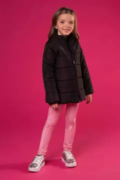 JAQUETA PUFFER ALONGADA EM NYLON 70610 INFANTI - Tinella Kids