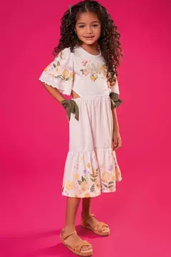 VESTIDO EM COTTON LINHO 72534 INFANTI - Tinella Kids