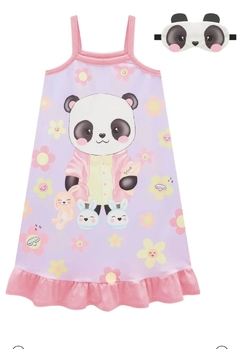 Pijama Panda Com Tapa Olhos Infanti