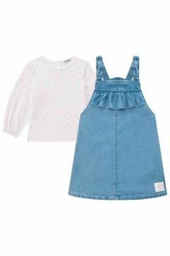 Salopete em Jeans Bellini e Bata em Malha Fresh 71965 Infanti