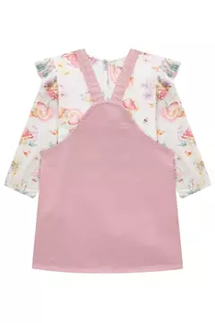 Conjunto de Body em Viscose Digital com Salopete em Sarja Pita 70685 Infanti - Tinella Kids