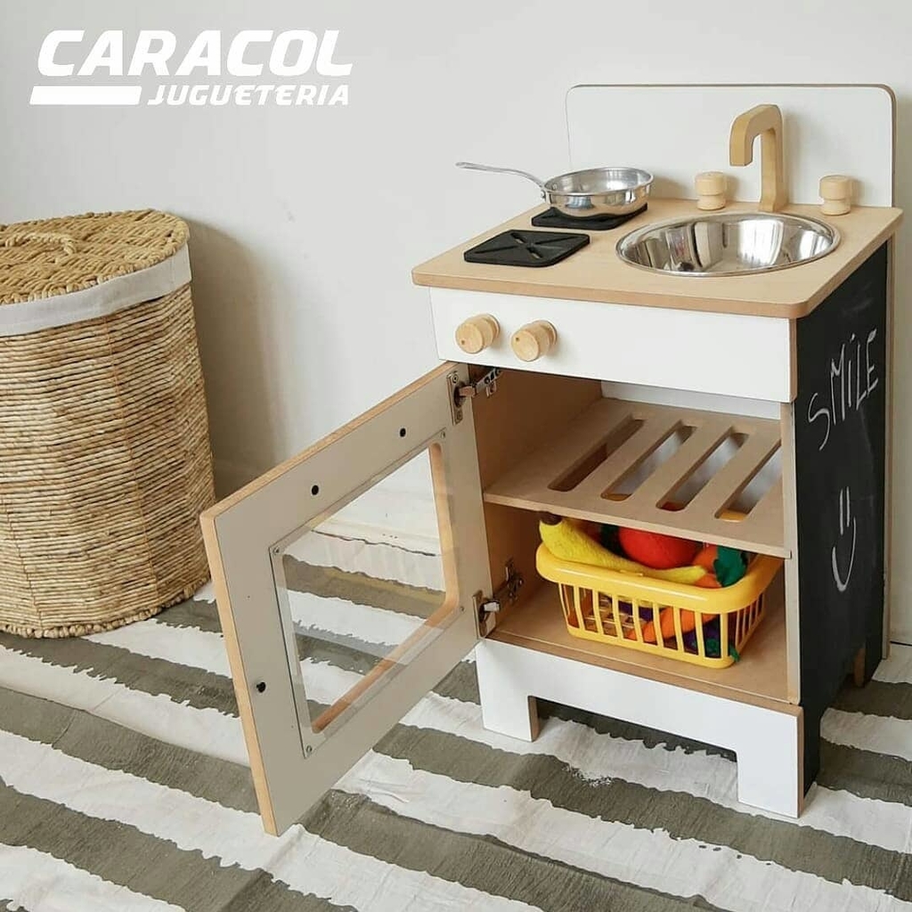 Cocina Juguete Infantil - Madera Mdf 15mm