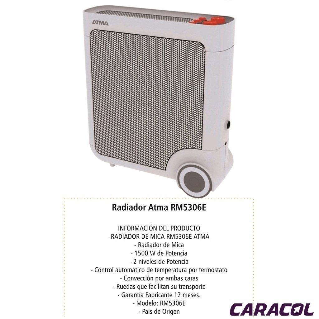 Radiador de Mica Atma RM5316E