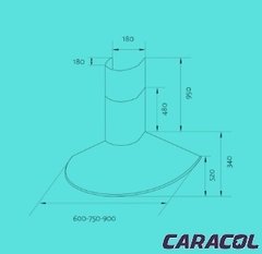 TST CAMPANAS CIRCULAR ACERO SIN MOTOR 60CM - TST6060 - comprar online