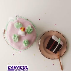 Torta de cumpleaños + porcion (TELA) - comprar online
