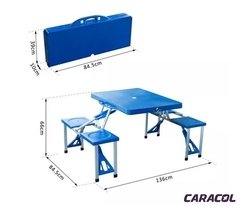 Imagen de MALETIN MESA Y SILLA PLEGABLE DE CAMPING