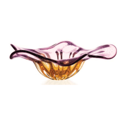 jogo de vasos de Murano Âmbar com lilas na internet