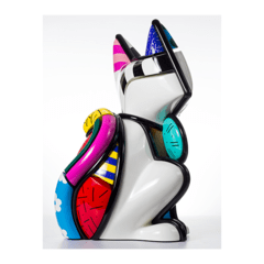 Escultura Romero Britto Assinada Bow The Cat - comprar online