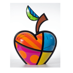Escultura Romero Britto Assinada New York Apple