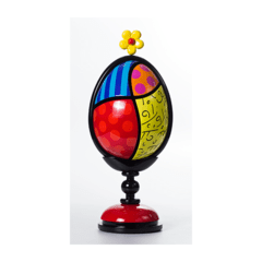 Escultura Romero Britto Assinada New Life Flowers